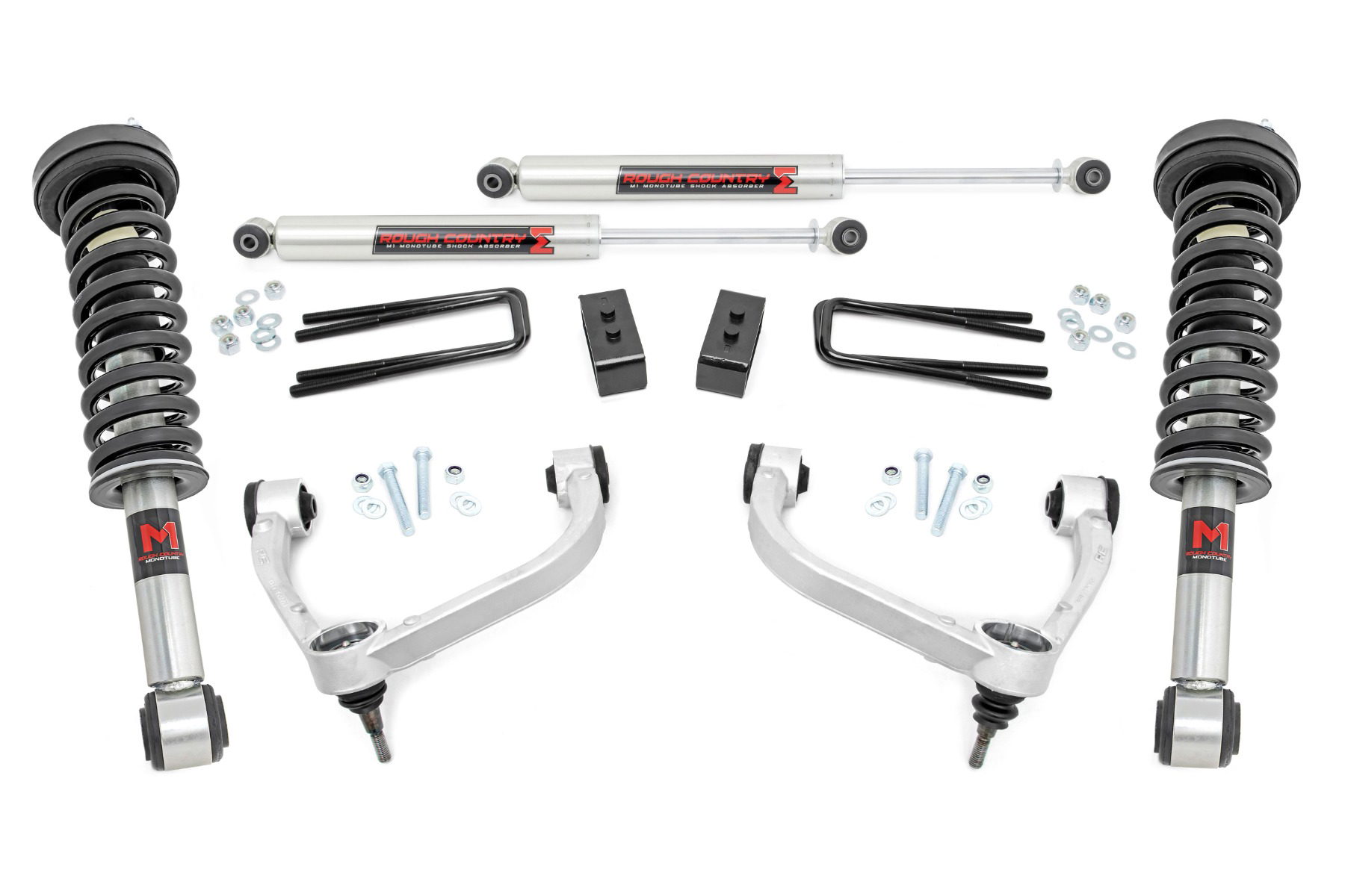 Rough Country 3-Inch Lift Kit with M1 Struts for 2009–2013 Ford F-150 4WD