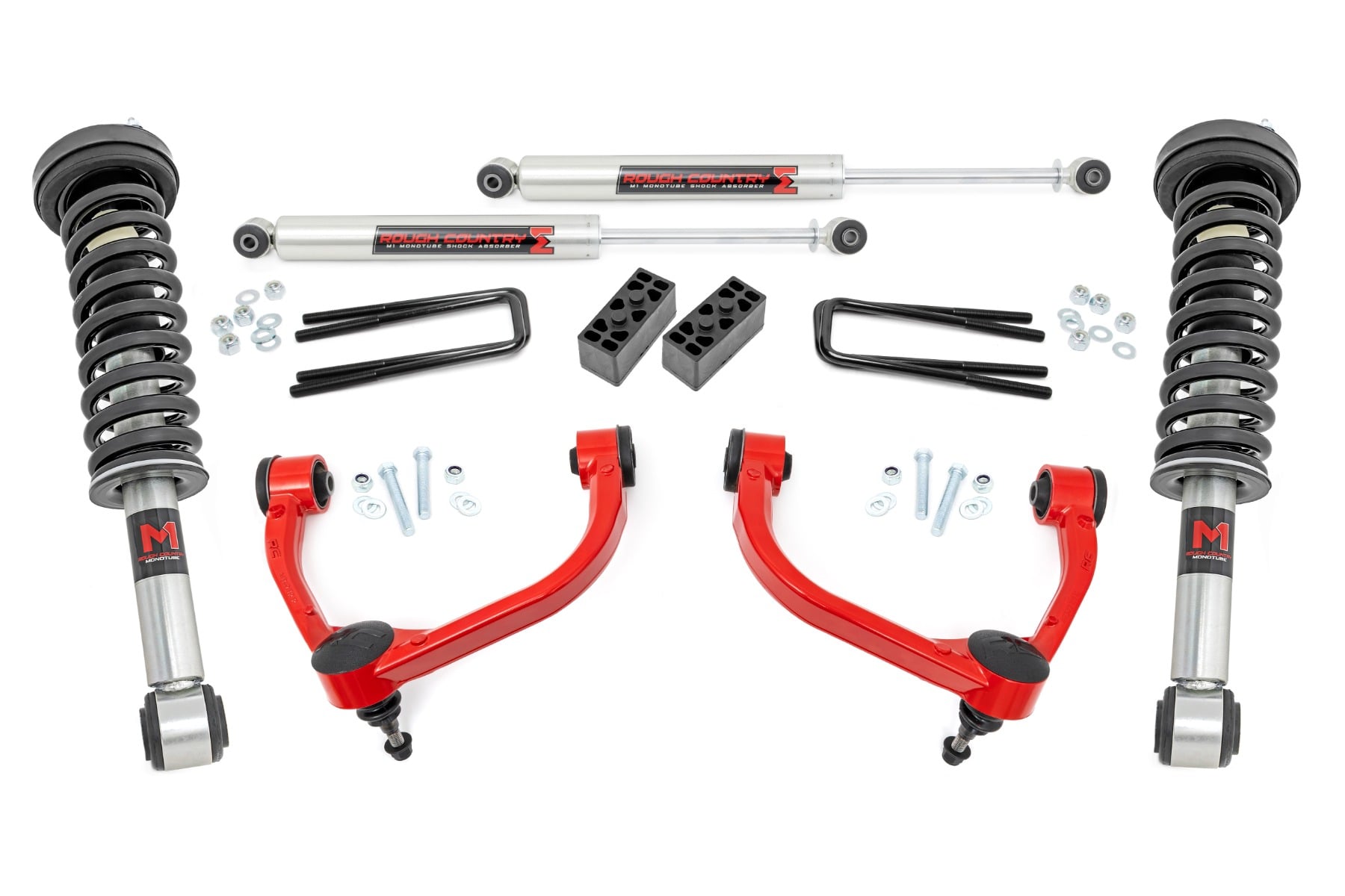 Rough Country 3-Inch Lift Kit with M1 Shocks for 2009–2013 Ford F-150