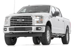 3-Inch Lift Kit with Vertex Shocks for 2014–2020 Ford F-150 4WD, view 2, Rough Country 54550RED
