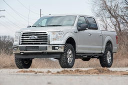 3-Inch Lift Kit with Vertex Shocks for 2014–2020 Ford F-150 4WD, view 5, Rough Country 54550RED