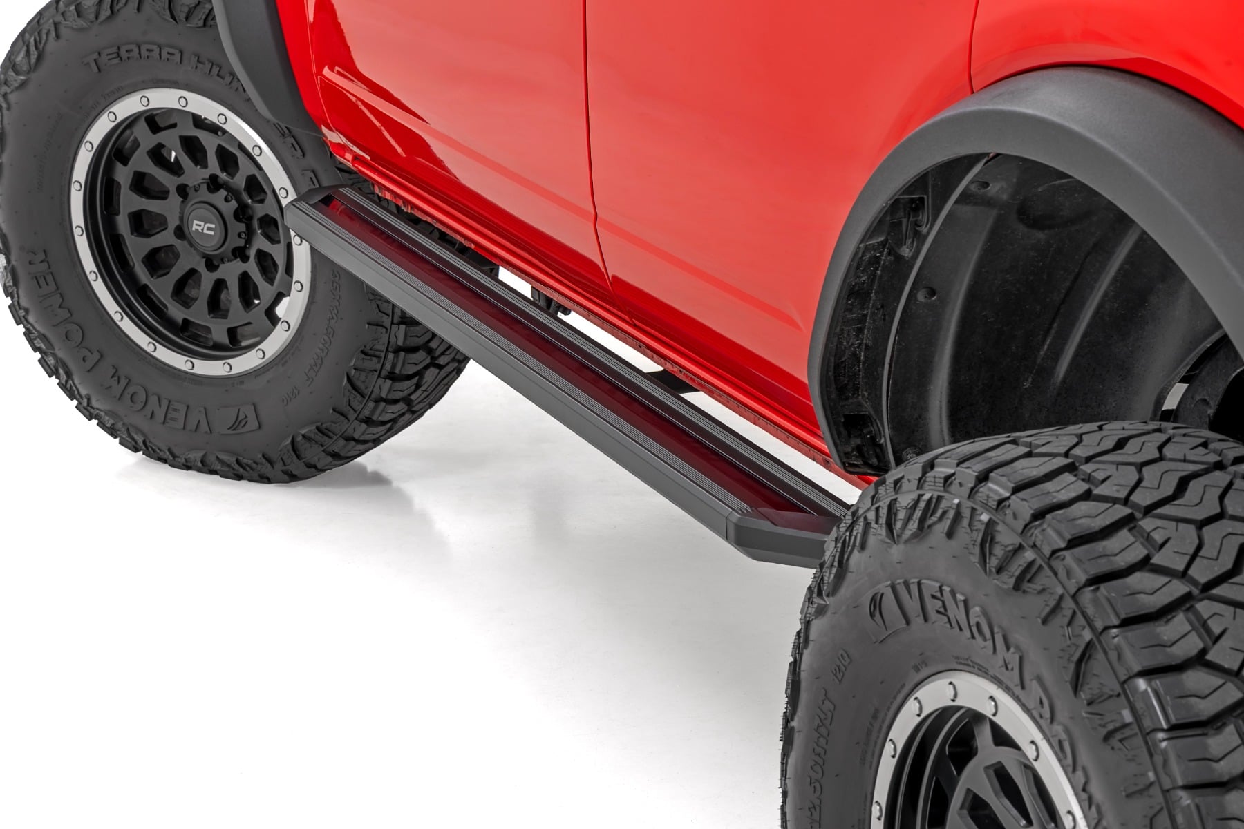 Multi-Color LED Running Boards for 2021-2025 Ford Bronco 4WD (4-Door), Rough Country 55008