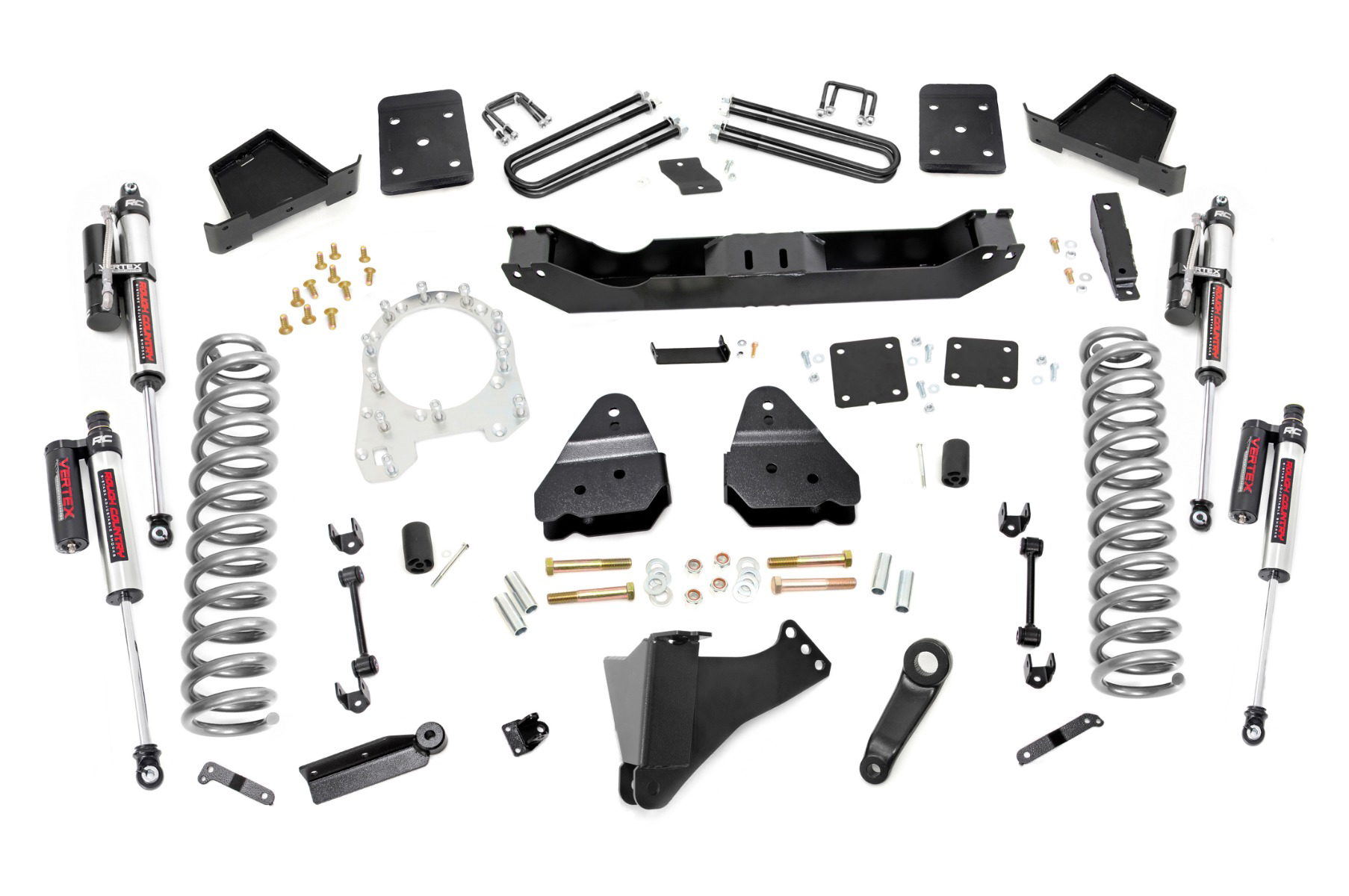 4.5-Inch Lift Kit with Vertex Shocks for Ford Super Duty 4WD, Part 55050, Rough Country
