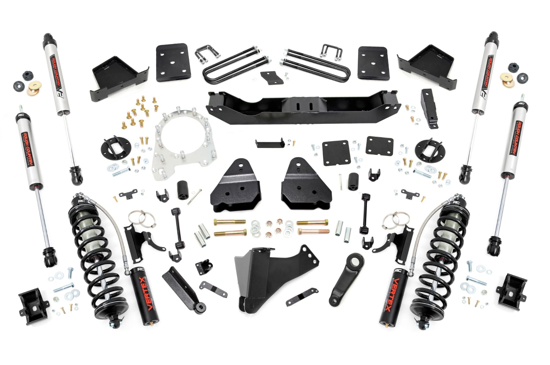4.5-Inch Vertex Coilover Lift Kit for Ford Super Duty 4WD (2017–2022), Rough Country 55056