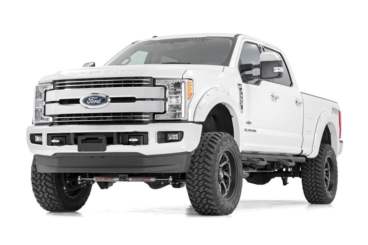 Rough Country 4.5-Inch Lift Kit with V2 Shocks for Ford Super Duty 4WD (2017–2022) with Front CV Drive Shaft