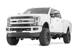 4.5-Inch Lift Kit with V2 Shocks for Ford Super Duty 4WD (2017–2022) with Front CV Drive Shaft shown installed, Rough Countr…