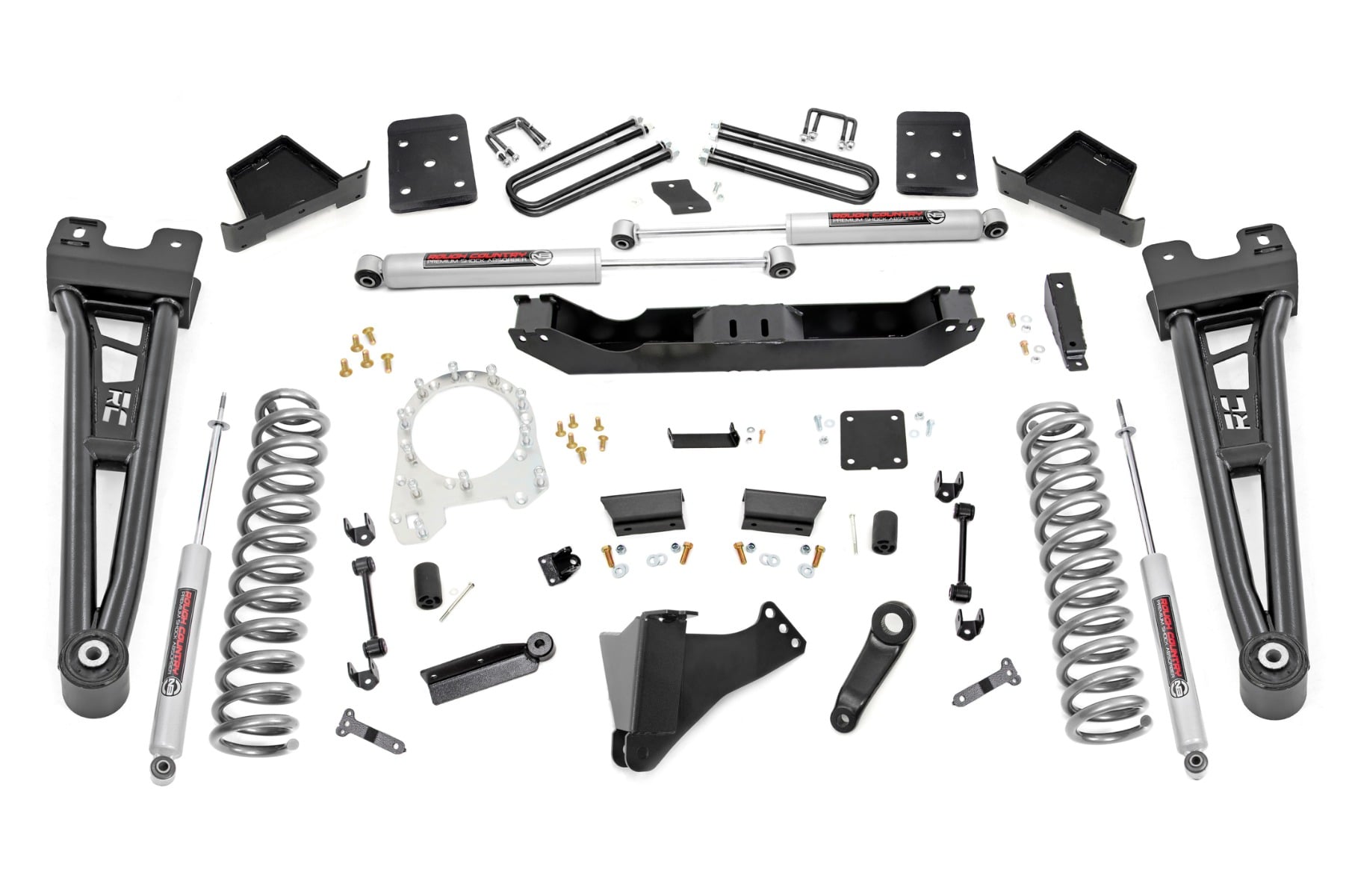 6-Inch Lift Kit with N3 Shocks for 2017–2022 Ford Super Duty 4WD, Part 55430, Rough Country