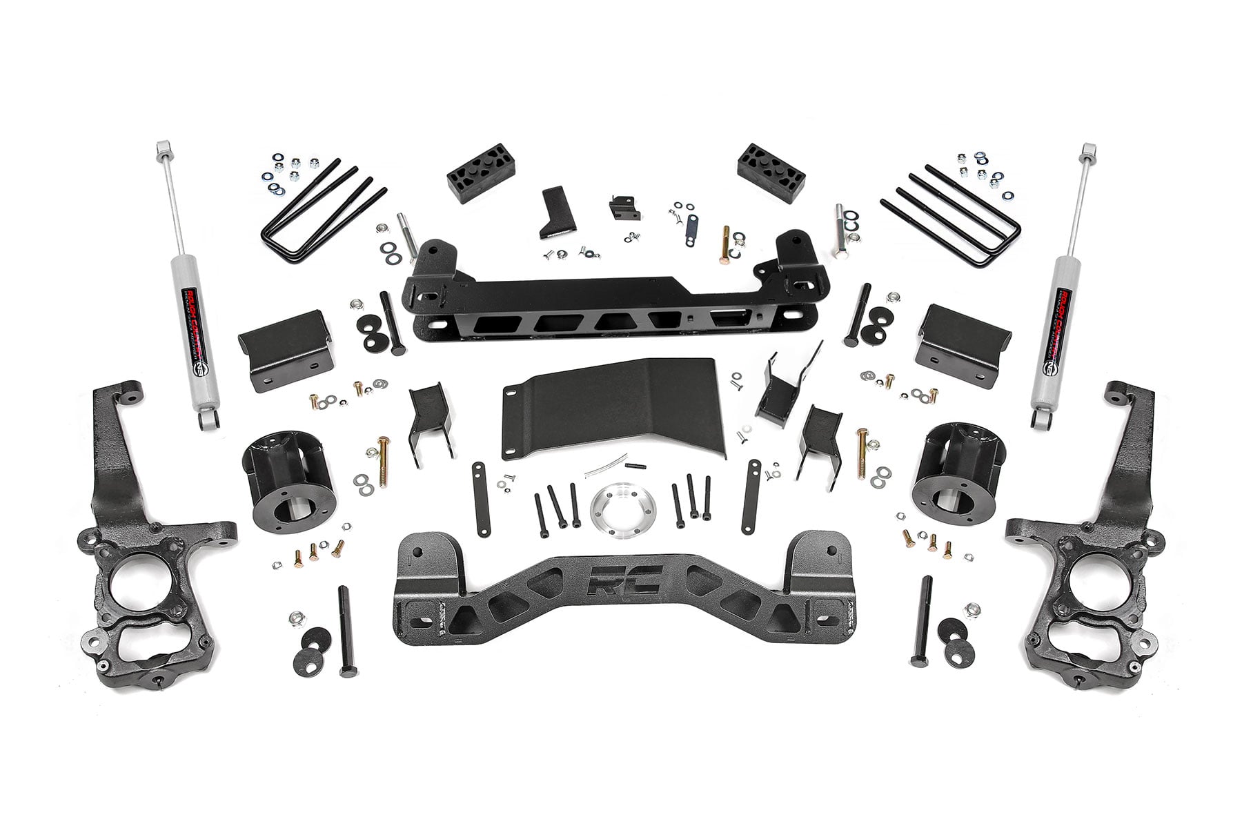 Rough Country 4-Inch Lift Kit with N3 Shocks for 2015–2020 Ford F-150 4WD