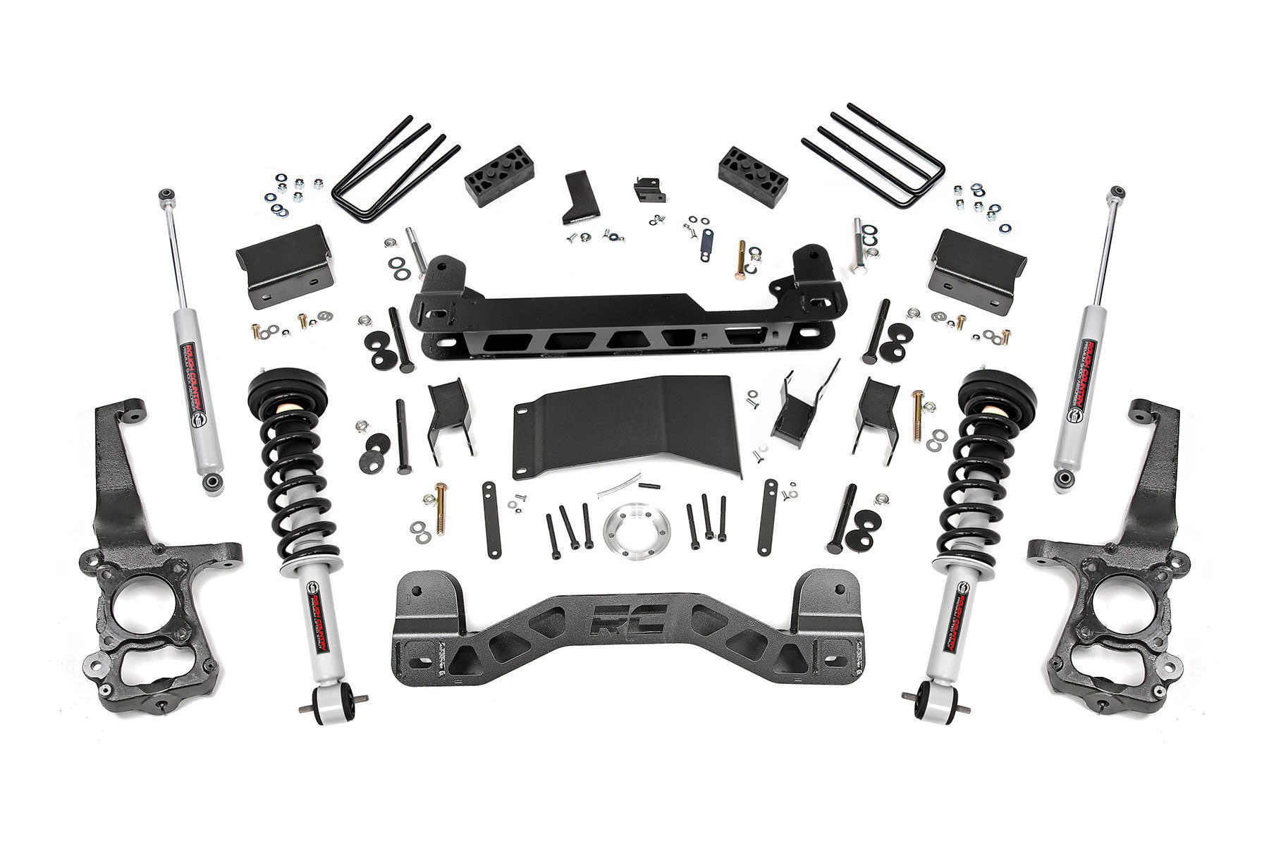 Rough Country 4-Inch Lift Kit with N3 Shocks for 2015–2020 Ford F-150 4WD