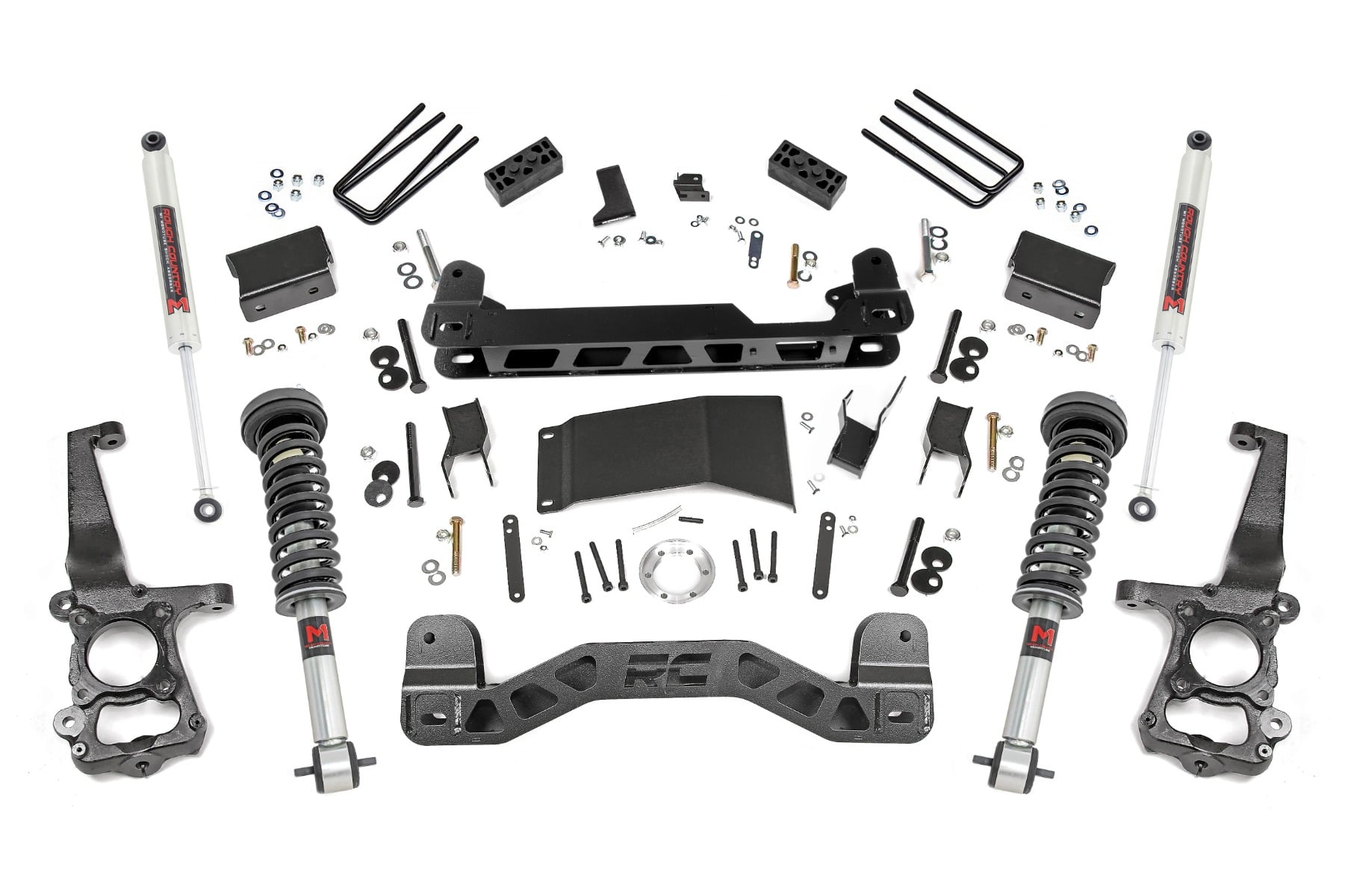 Rough Country 4-Inch Lift Kit with M1 Shocks for 2015–2020 Ford F-150 4WD