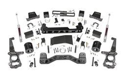 6-Inch Lift Kit with N3 Shocks for 2015-2020 Ford F-150 4WD dimension diagram, Rough Country 55730