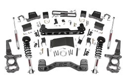 6-Inch Lift Kit with N3 Shocks for 2015–2020 Ford F-150 4WD dimension diagram, Rough Country 55731