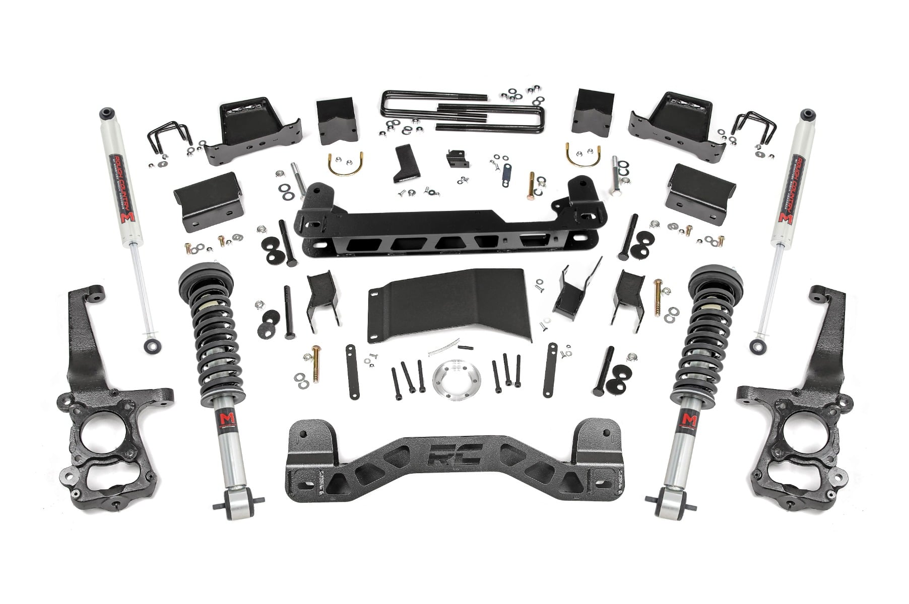 Rough Country 6-Inch Lift Kit with M1 Shocks for 2015-2020 Ford F-150 4WD