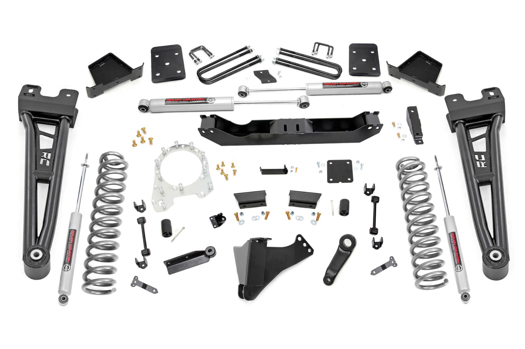 6-Inch Lift Kit with N3 Shocks for 2017–2022 Ford Super Duty 4WD, Part 55830, Rough Country