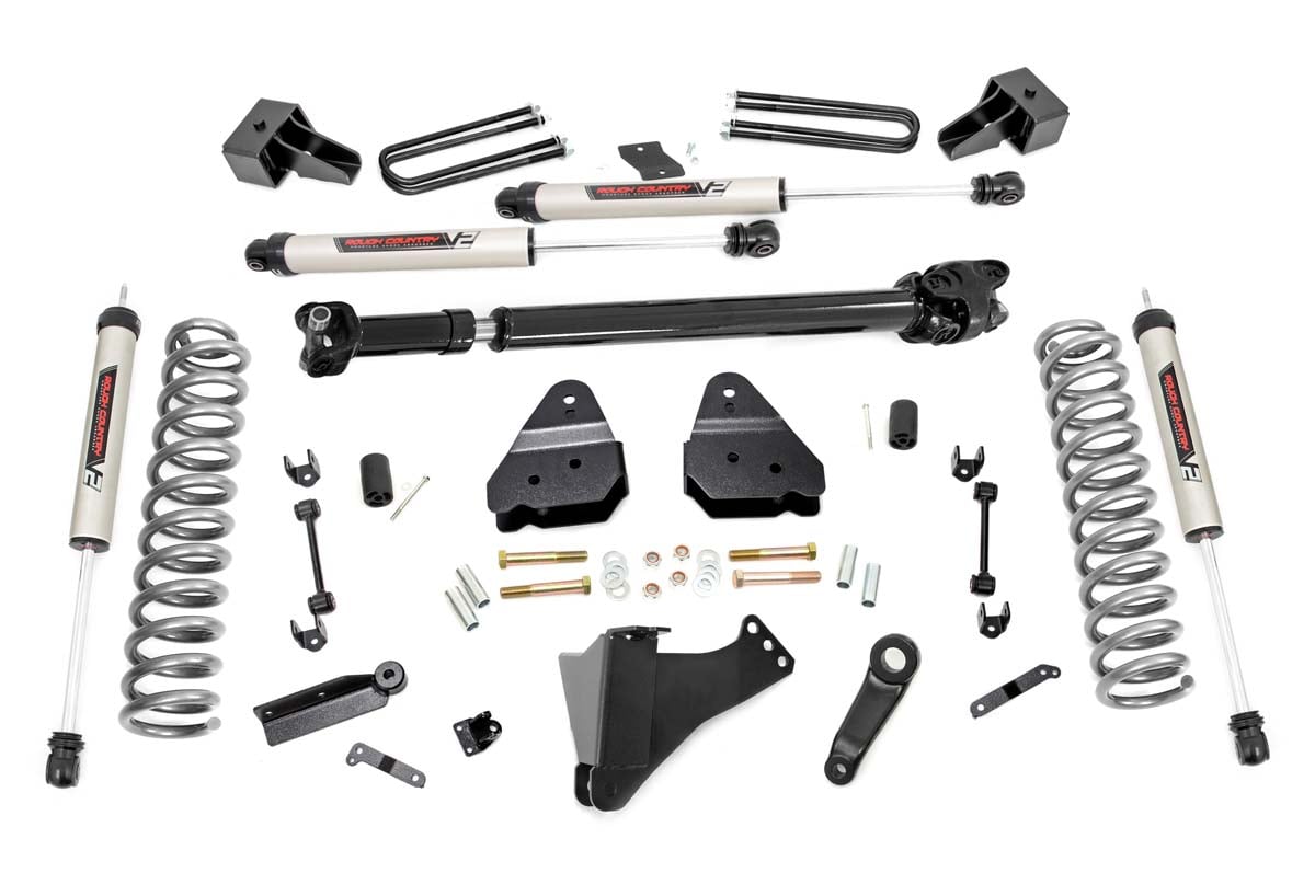 Rough Country 4.5-Inch Lift Kit with V2 Shocks for F-350 Super Duty 4WD