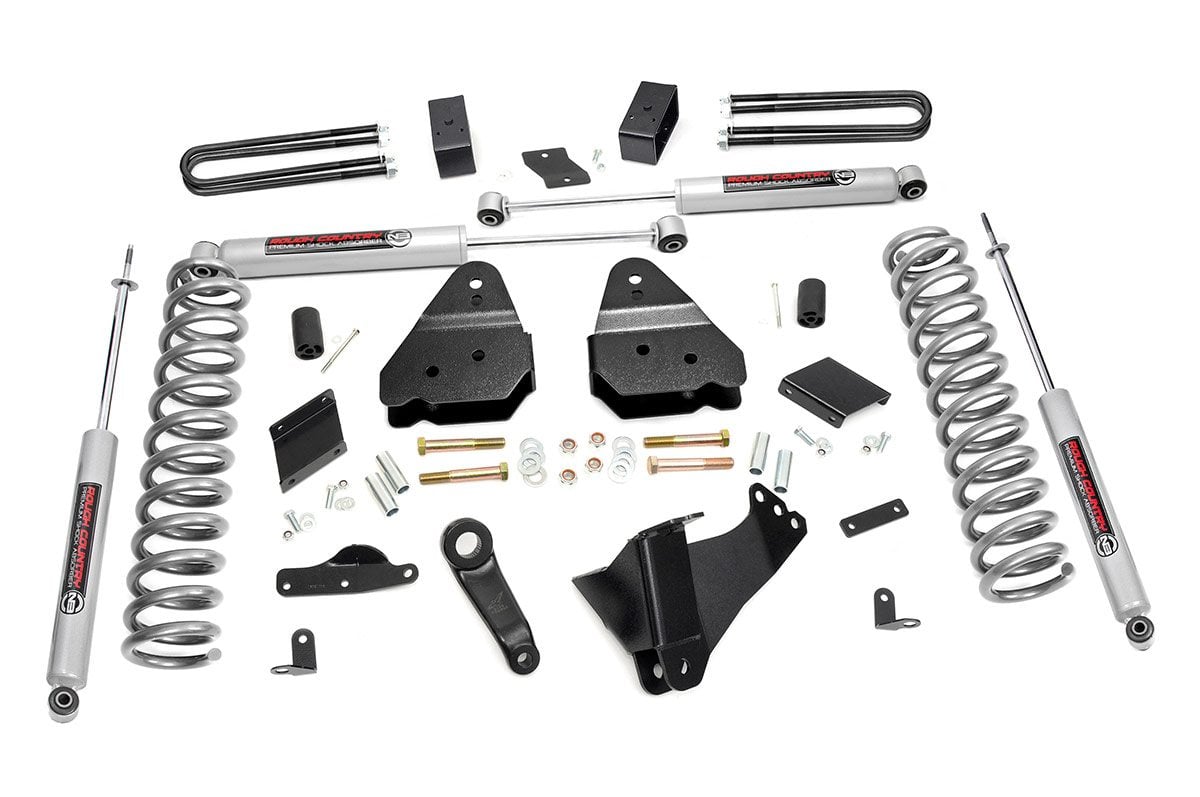 Rough Country 4.5-Inch Lift Kit with N3 Shocks for Ford F-250 4WD