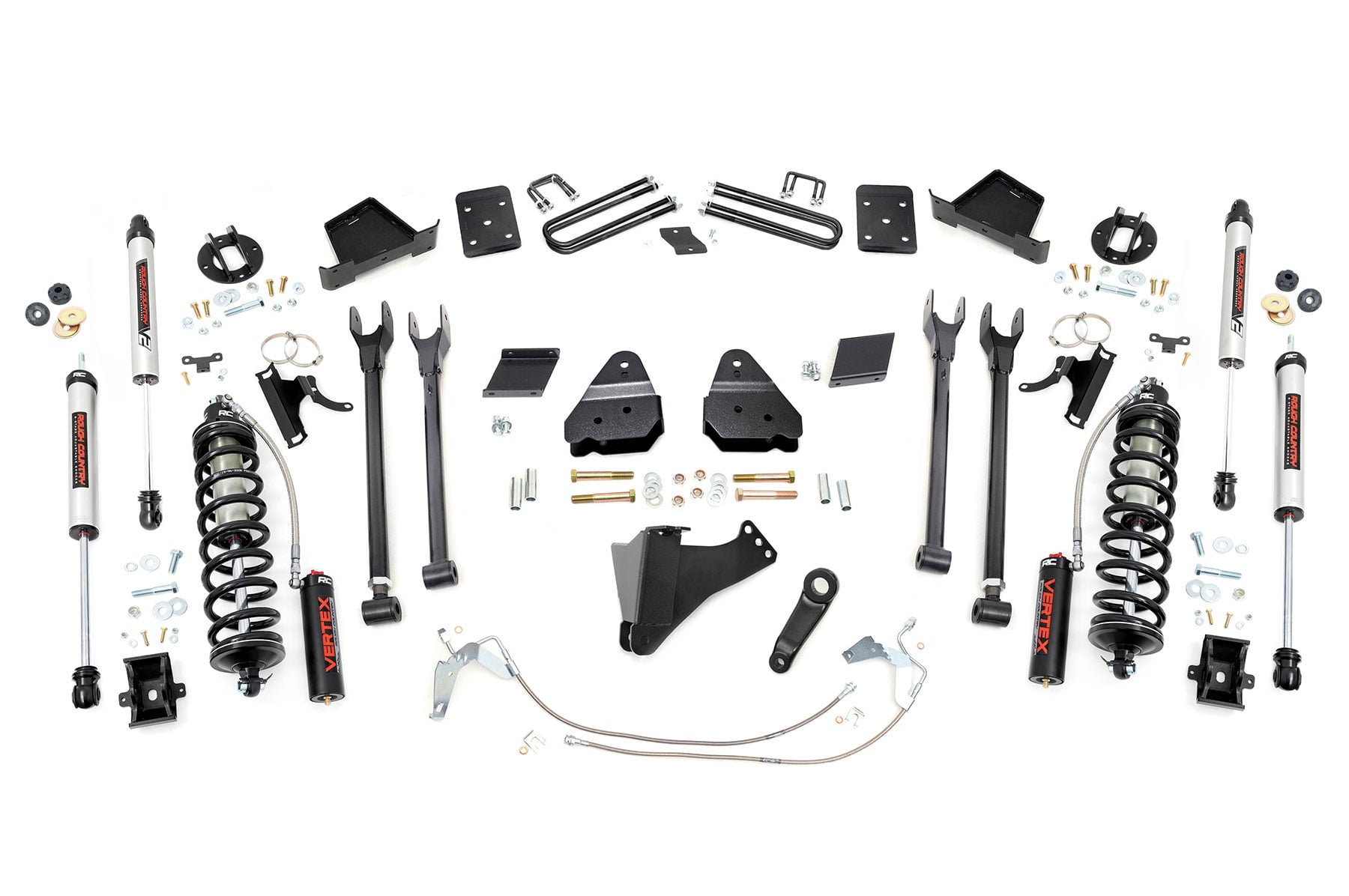 6-Inch Lift Kit with Vertex Coilovers for Ford F-250 4WD (2011-2014), Rough Country 56558