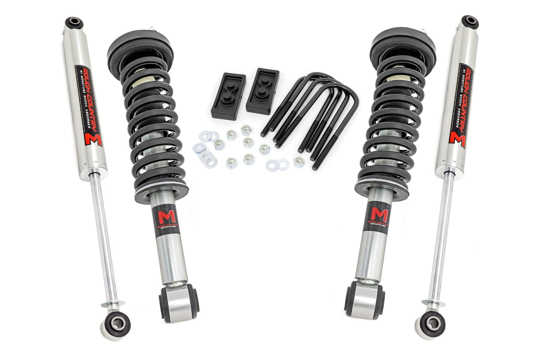Rough Country 2-Inch Lift Kit with M1 Shocks for Ford F-150 4WD