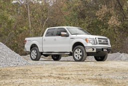 2 Inch Red Aluminum Leveling Kit for 2009–2013 F-150, view 3, Rough Country 568RED
