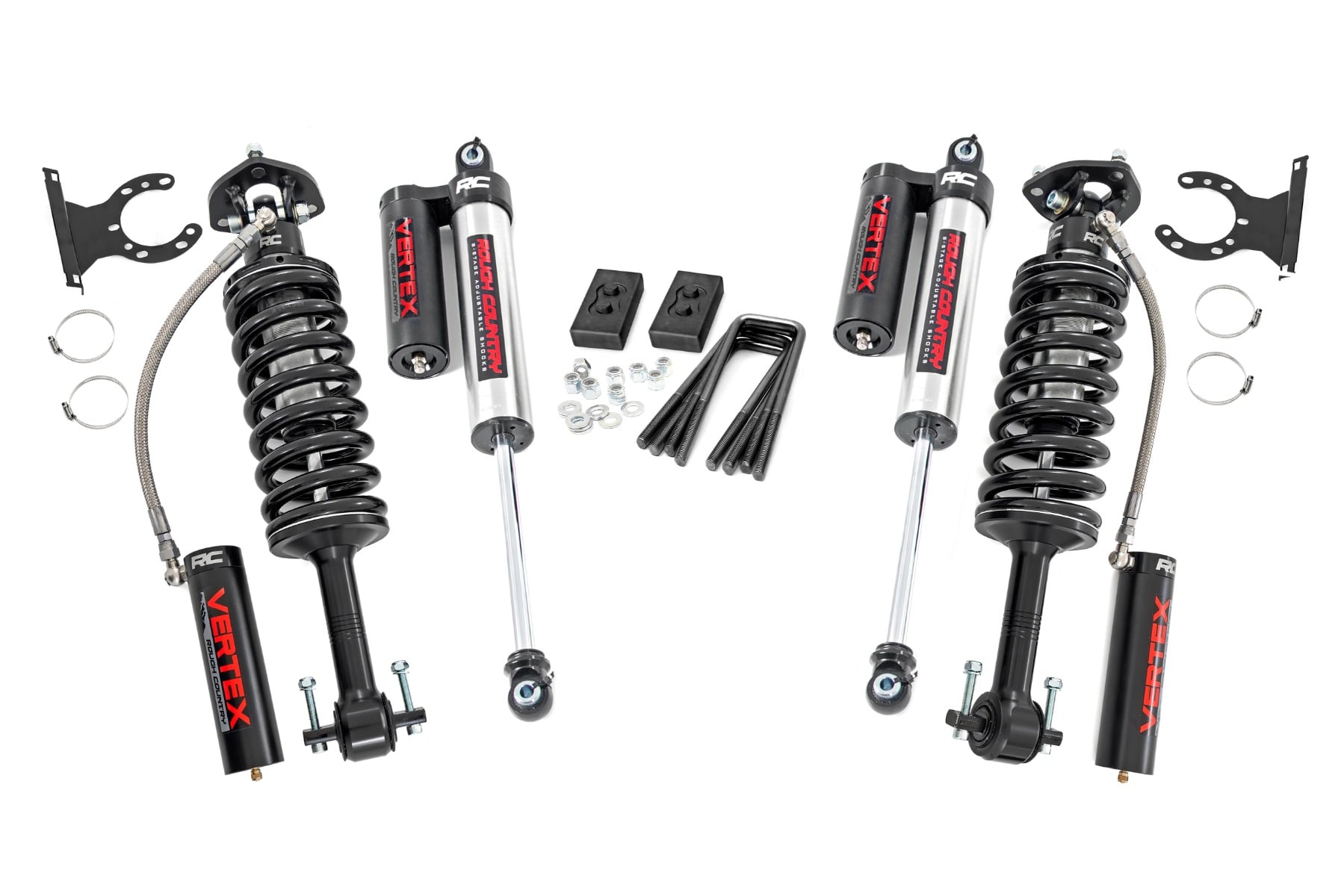 Rough Country 2-Inch Lift Kit with Vertex Shocks for Ford F-150 4WD