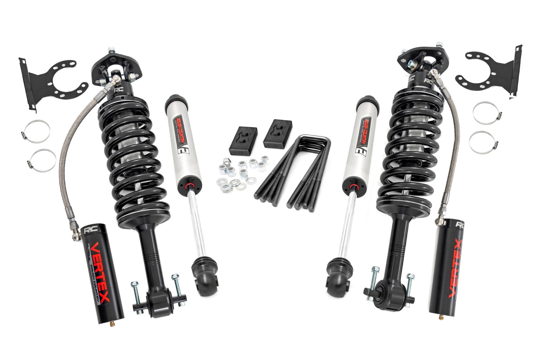 Rough Country 2-Inch Lift Kit with Vertex Struts for 2014-2020 F-150 4WD