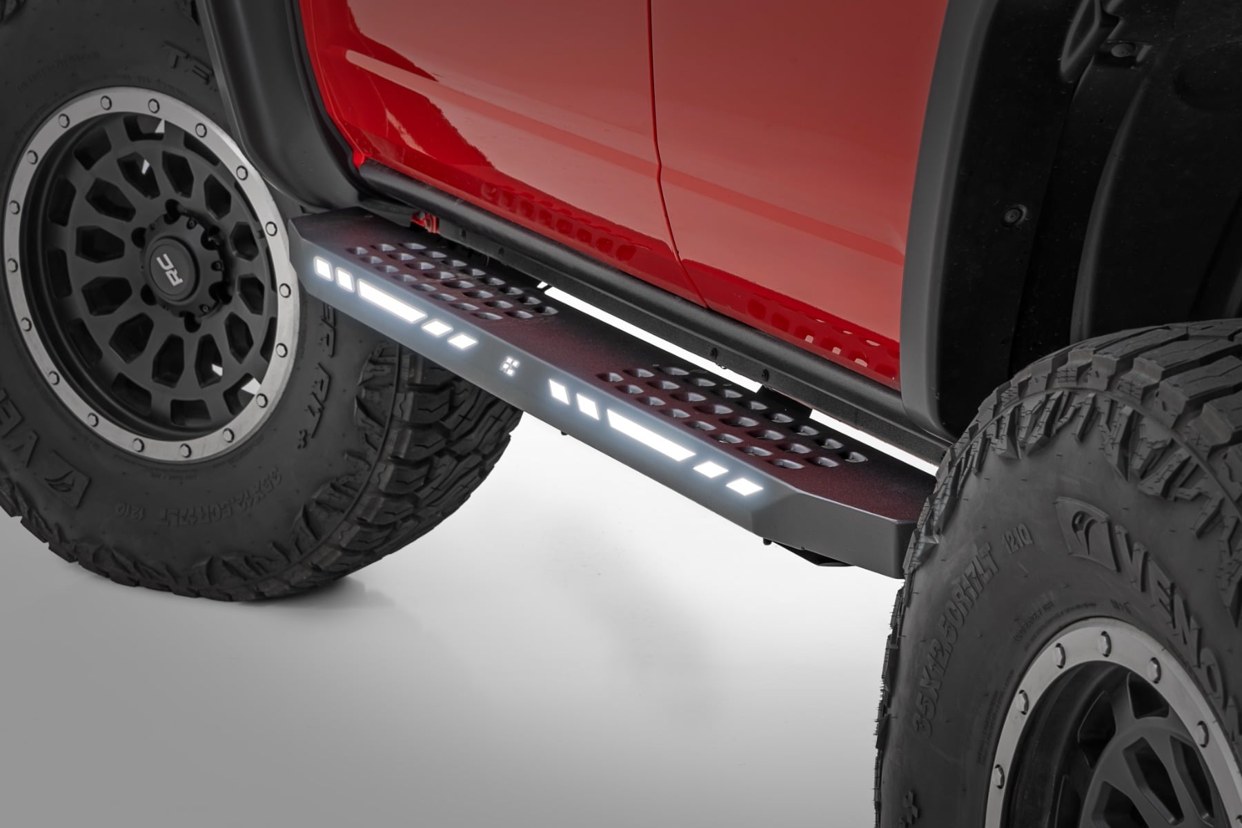 Rough Country AC2 Running Boards with LED Lighting for 2021-2025 Ford Bronco 4WD