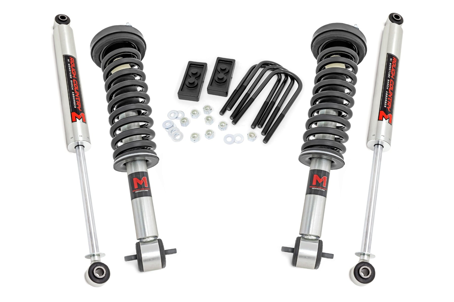 Rough Country 2-Inch Lift Kit with M1 Shocks for Ford F-150 4WD