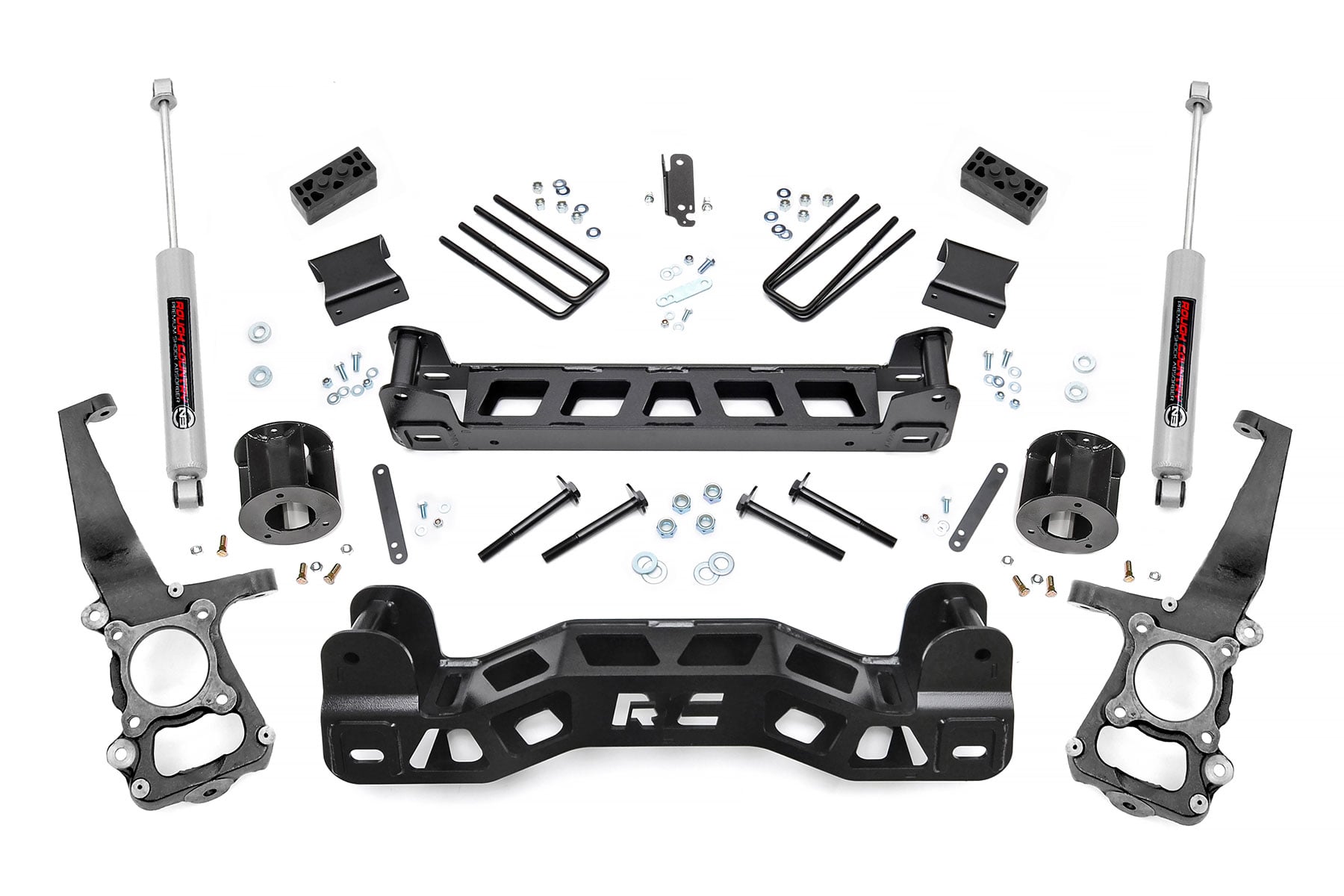Rough Country 4-Inch Lift Kit with N3 Shocks for 2011–2014 Ford F-150 2WD