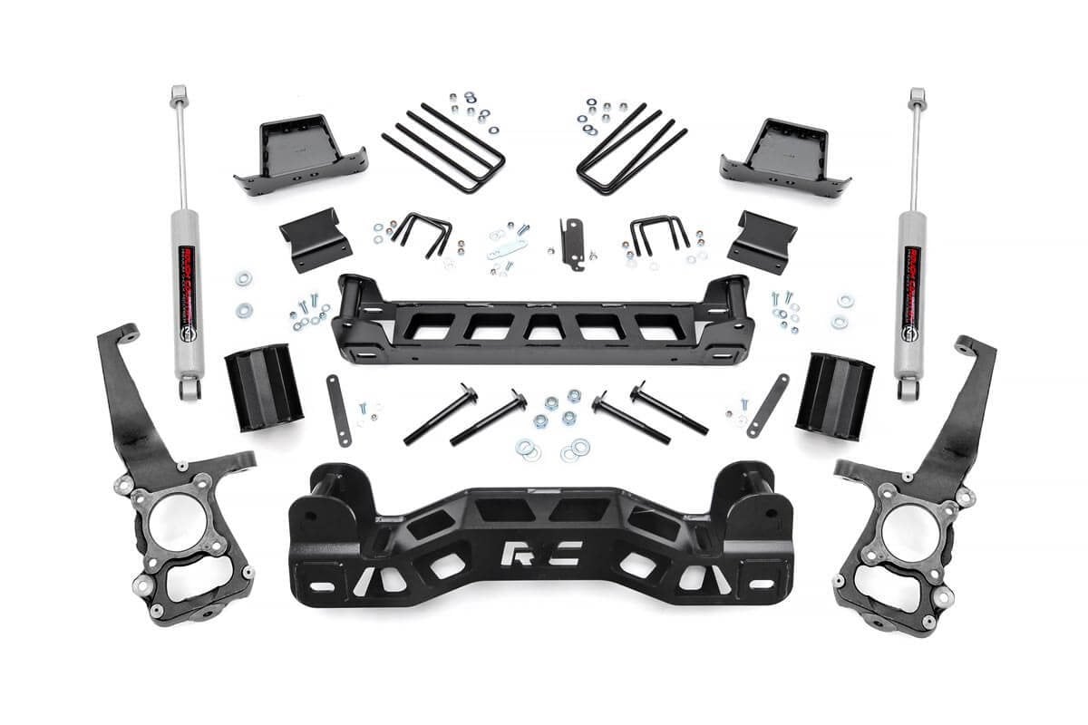 Rough Country 6-Inch Lift Kit with N3 Shocks for Ford F-150 2WD