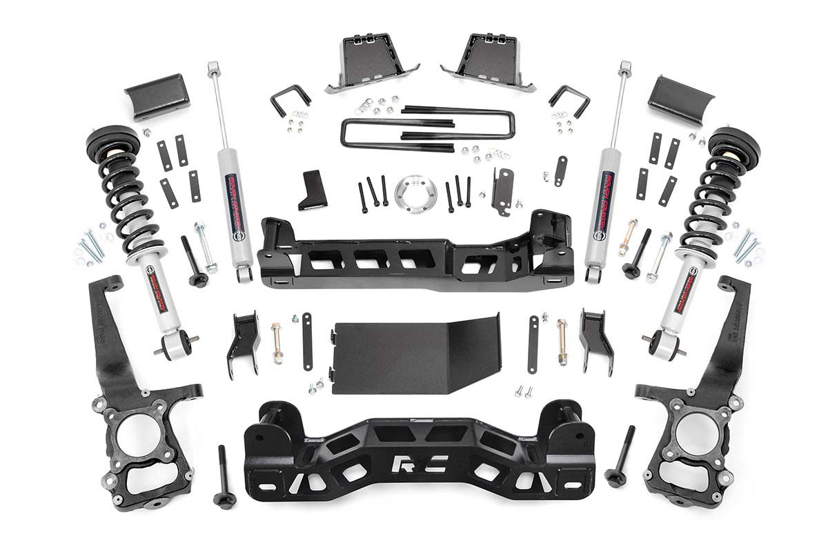 6-Inch Lift Kit with N3 Shocks for 2014 Ford F-150 4WD — Part 57531, Rough Country