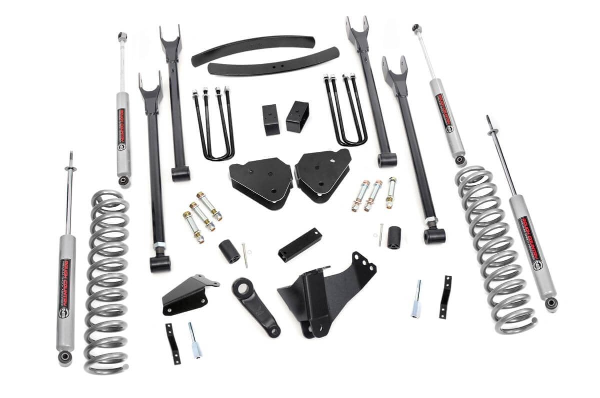 Rough Country 6-Inch Lift Kit with N3 Shocks for 2005–2007 Super Duty 4WD