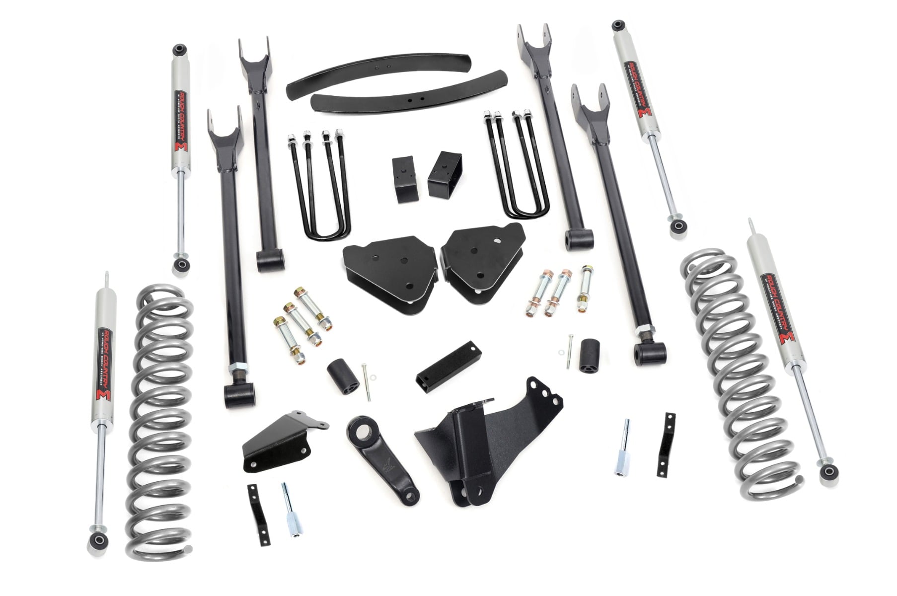 Rough Country 6-Inch Lift Kit with M1 Shocks for Ford Super Duty 4WD (2005-2007) with Control Arms