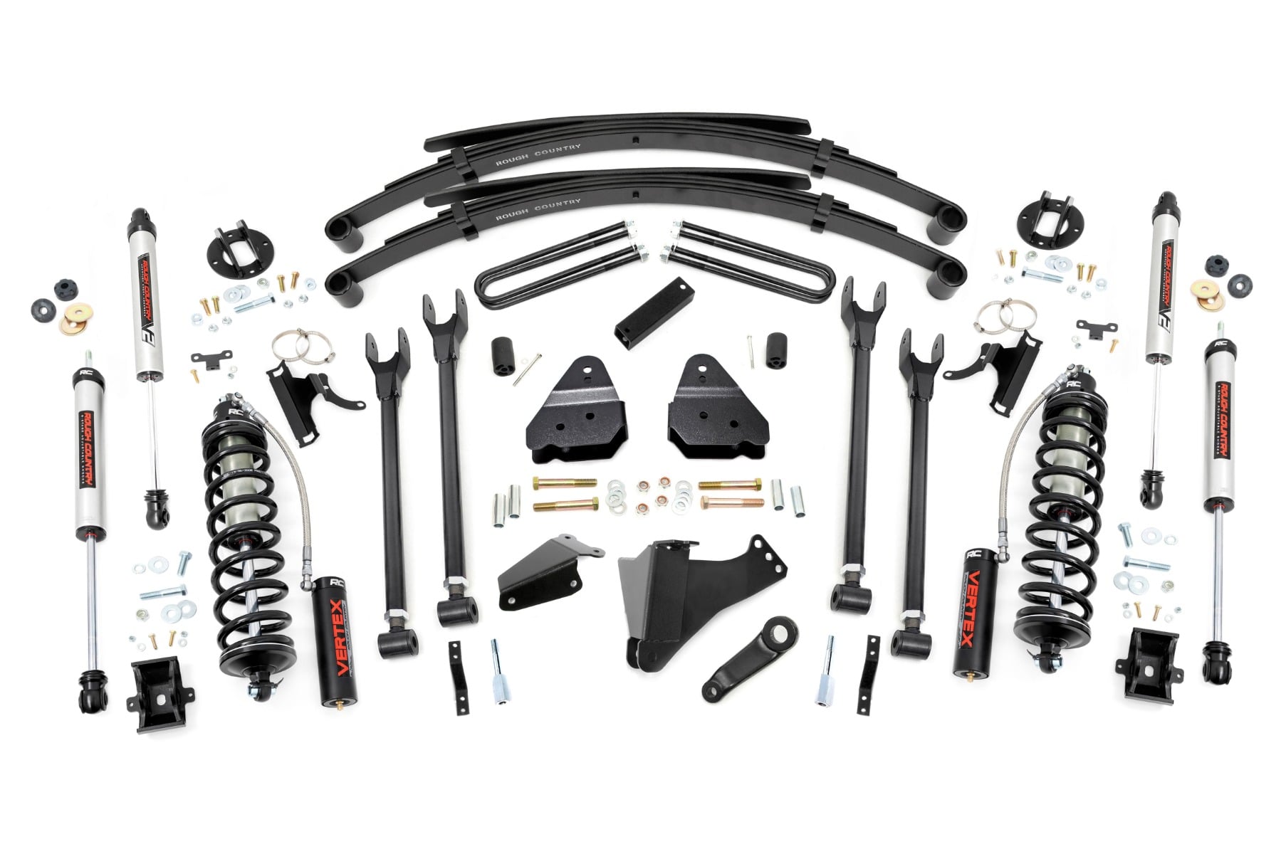 6-Inch Vertex Coilover Lift Kit for Ford Super Duty 4WD (2005–2007), Rough Country 58358