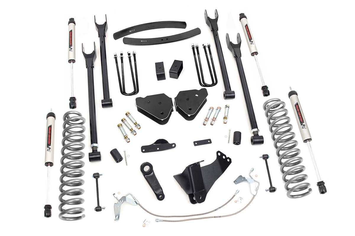 6-Inch Lift Kit with V2 Shocks for Ford Super Duty 4WD (2008-2010), Rough Country 58870