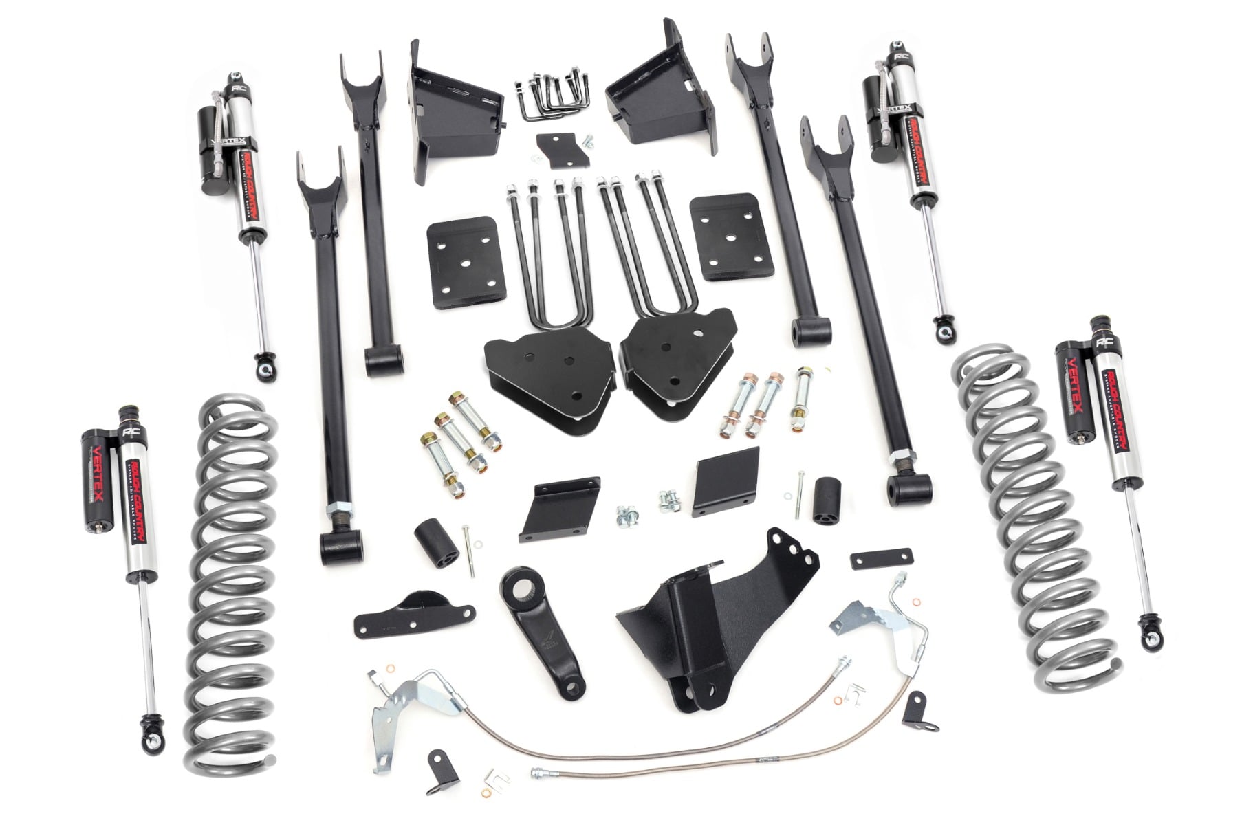 Rough Country 6-Inch Lift Kit with Vertex Shocks for Ford F-250 Super Duty 4WD for Trucks with Overloads