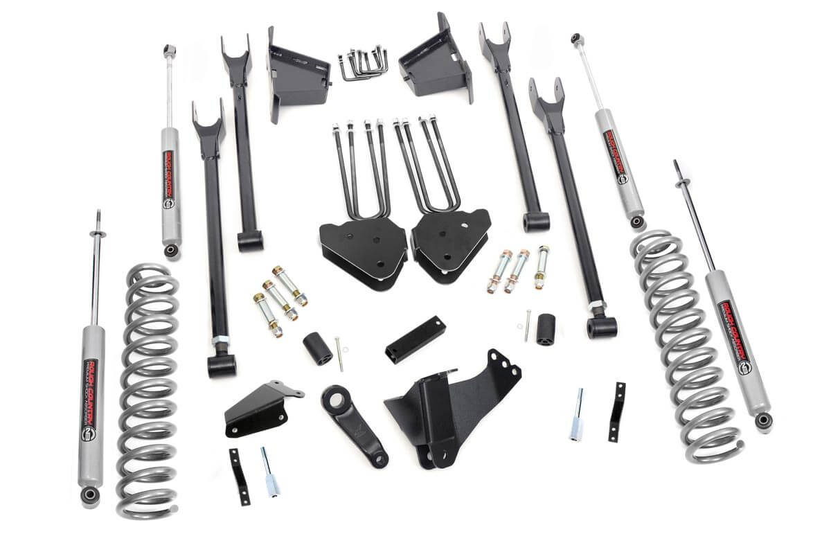 Rough Country 8-Inch Lift Kit with N3 Shocks for Ford Super Duty 4WD