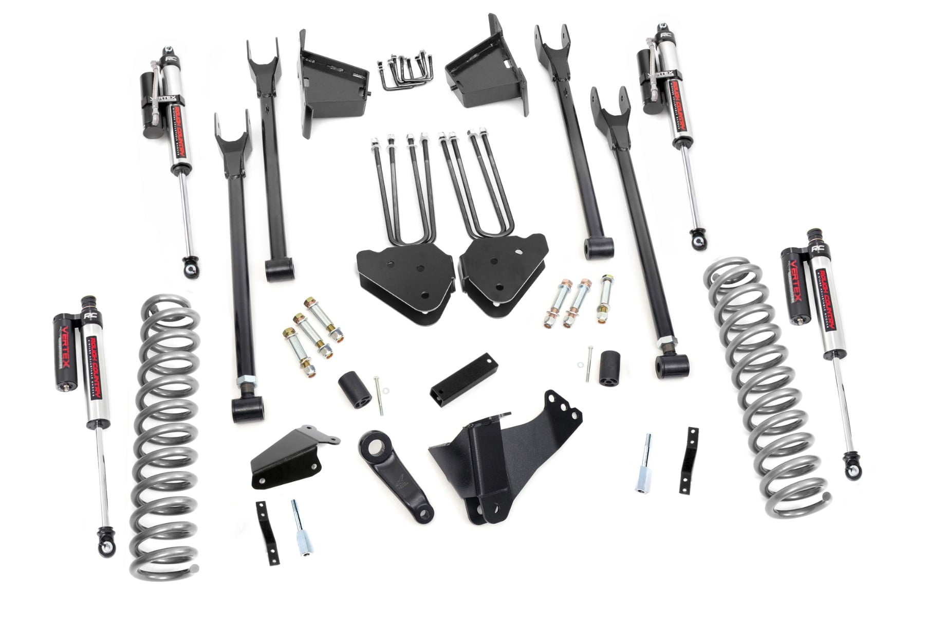 Rough Country 8-Inch Lift Kit with Vertex Shocks for Ford Super Duty 4WD