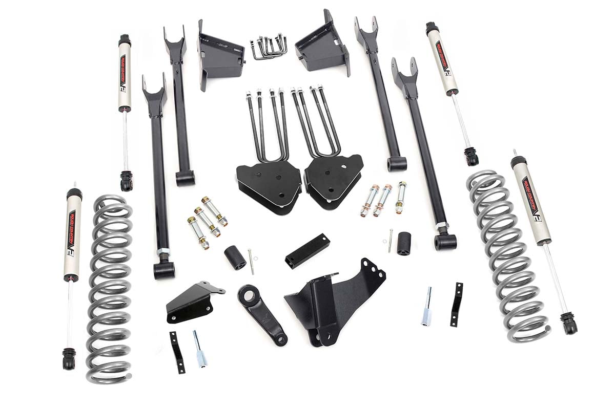 8-Inch Lift Kit with V2 Shocks for Ford Super Duty 4WD (2005–2007), Part 59170, Rough Country