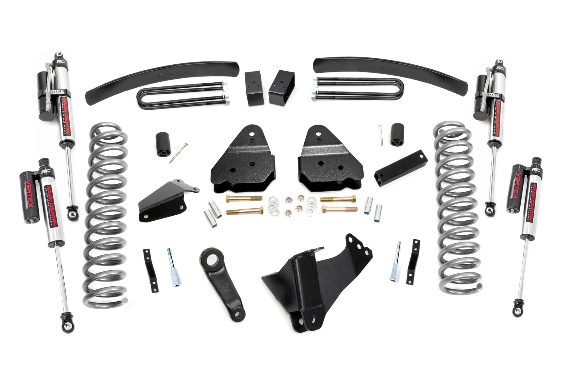 Rough Country 6-Inch Lift Kit with Vertex 2.5 Shocks for Ford Super Duty 4WD