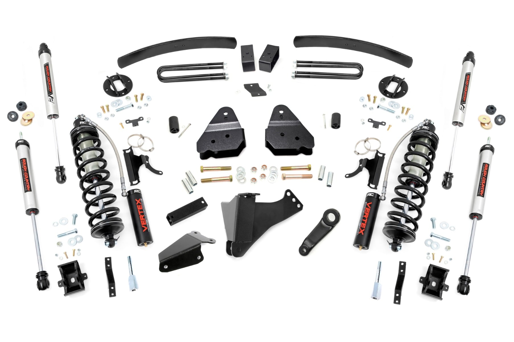 6-Inch Lift Kit with Vertex Coilovers for Ford Super Duty 4WD — Part 59658, Rough Country: Lift Kits