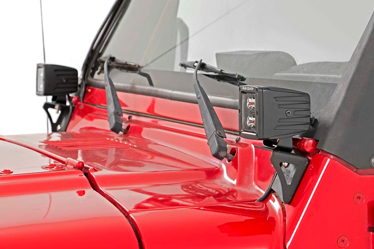 Rough Country Light Mounts for 1997–2006 Jeep Wrangler 4WD