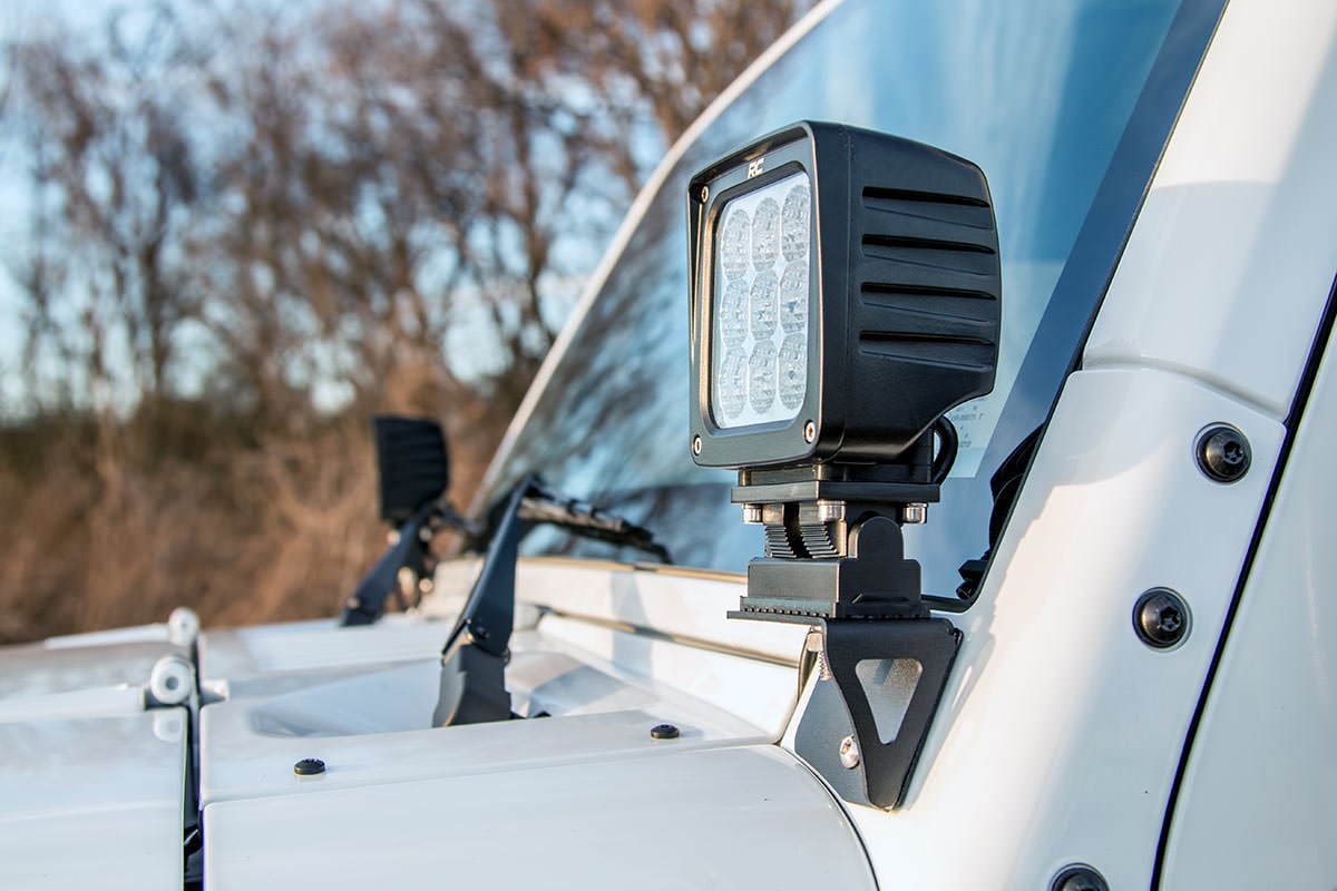 Rough Country Light Mounts for 2007-2017 Jeep Wrangler