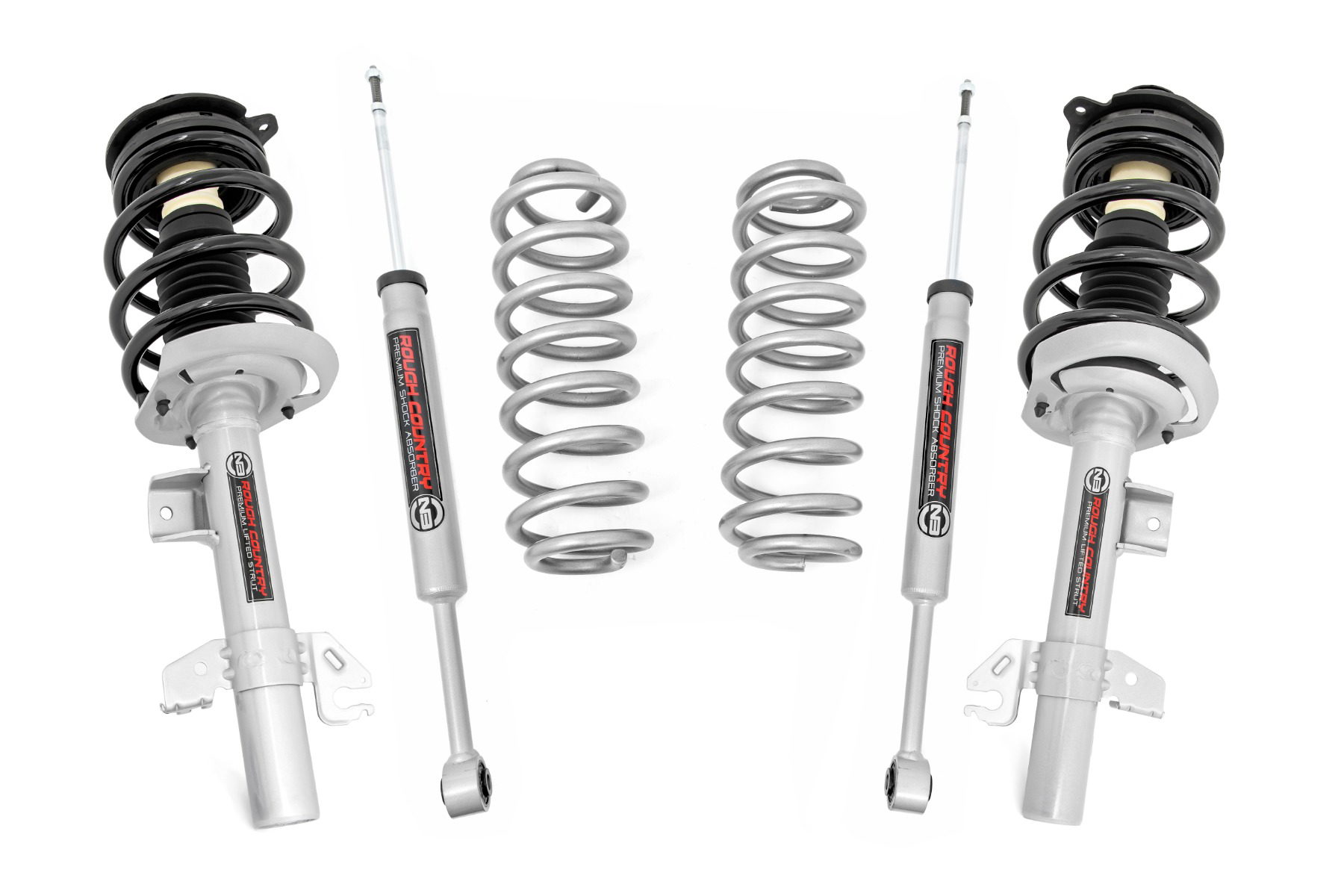 Rough Country 2-Inch Lift Kit with N3 Shocks for Jeep Cherokee