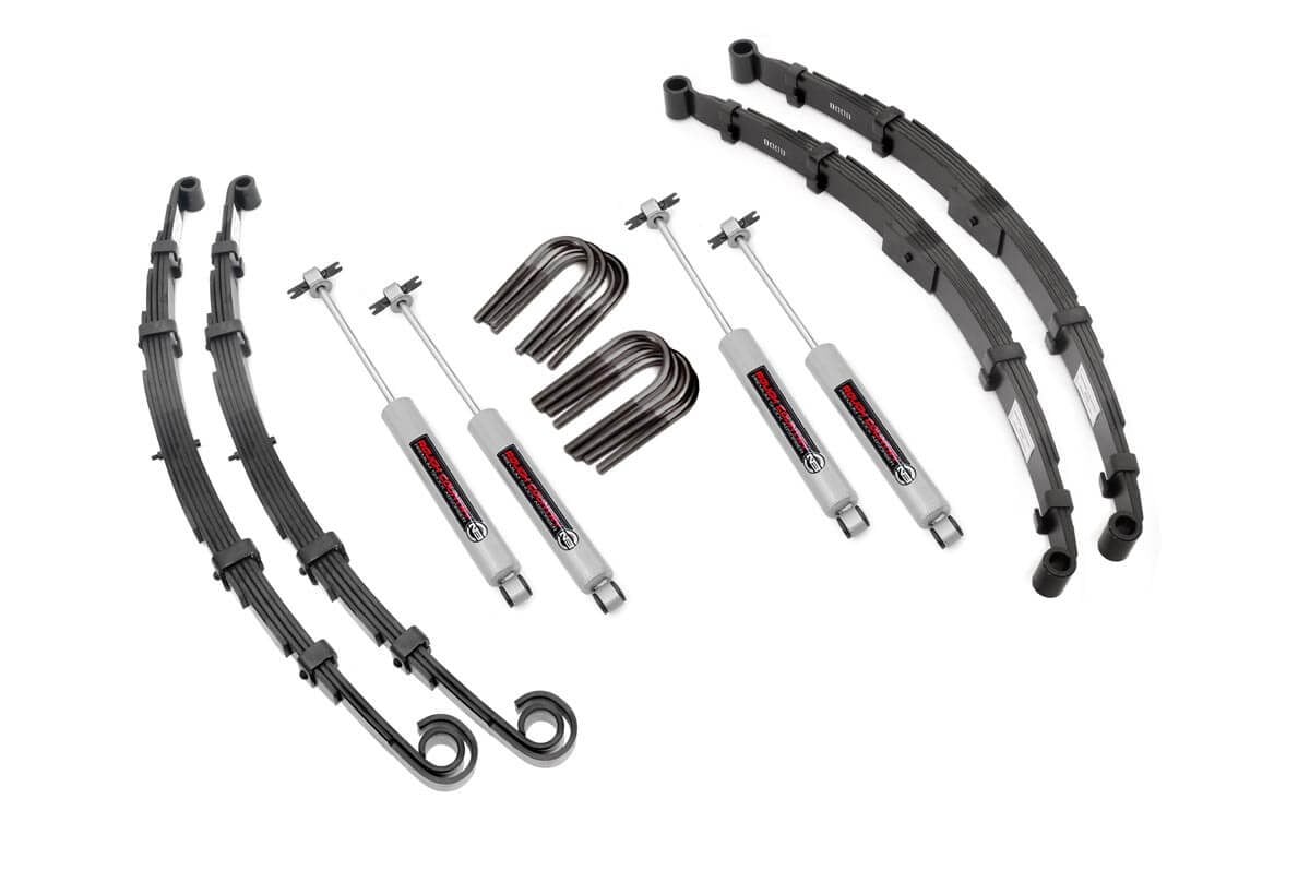 Rough Country 2.5-Inch Lift Kit with N3 Shocks for 1969–1975 Jeep CJ5 4WD