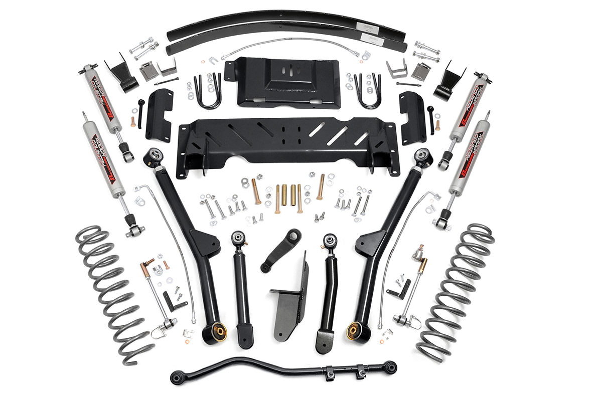 4.5-Inch Lift Kit with N3 Shocks for Jeep Cherokee XJ (1984-2001), Rough Country 61622