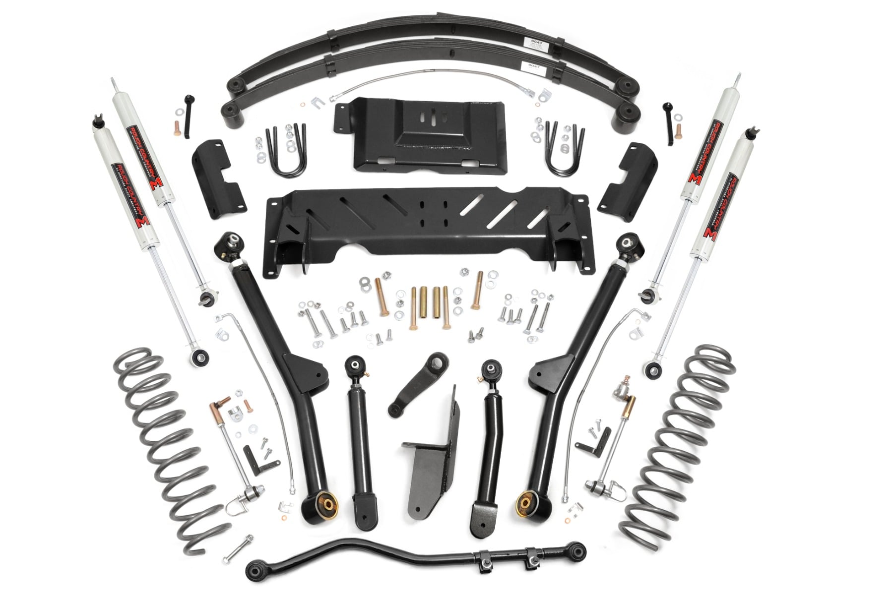 Rough Country 4.5-Inch Lift Kit with M1 Shocks for Jeep Cherokee XJ 4WD
