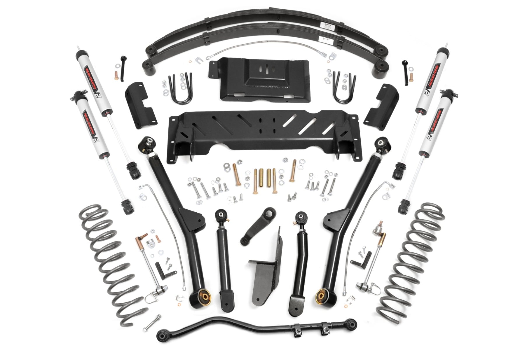 Rough Country 4.5-Inch Lift Kit with V2 Shocks for Jeep Cherokee XJ