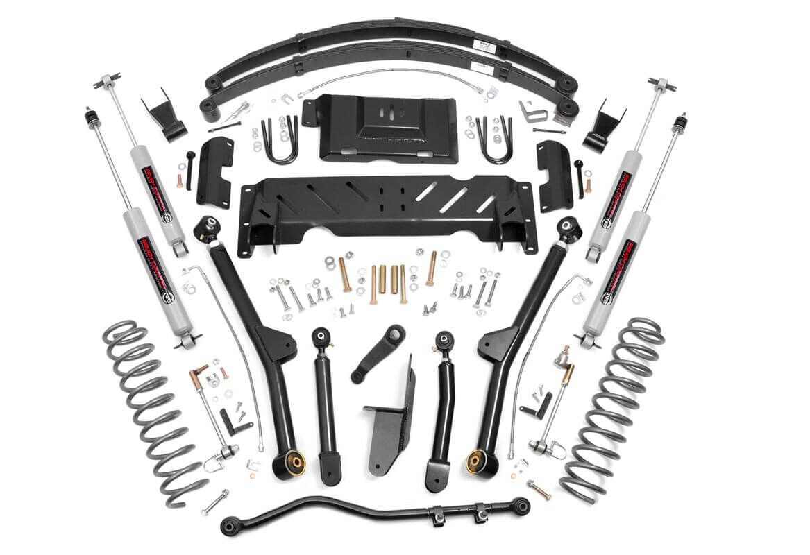 Rough Country 6.5-Inch Lift Kit with N3 Shocks for 1984–2001 Jeep Cherokee 4WD
