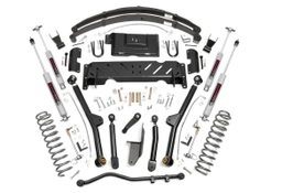 6.5-Inch Lift Kit with N3 Shocks for 1984–2001 Jeep Cherokee 4WD dimension diagram, Rough Country 61822