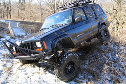 4.5-Inch Lift Kit with M1 Shocks for 1984-2001 Jeep Cherokee XJ, view 5, Rough Country 62340
