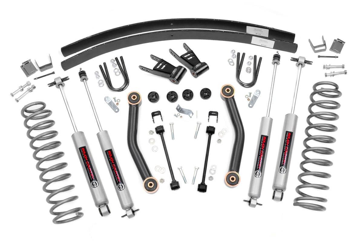 4.5-Inch Lift Kit for Jeep Cherokee XJ (1984-2001), Rough Country 623N2
